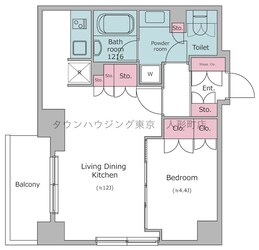 レジディア月島の物件間取画像